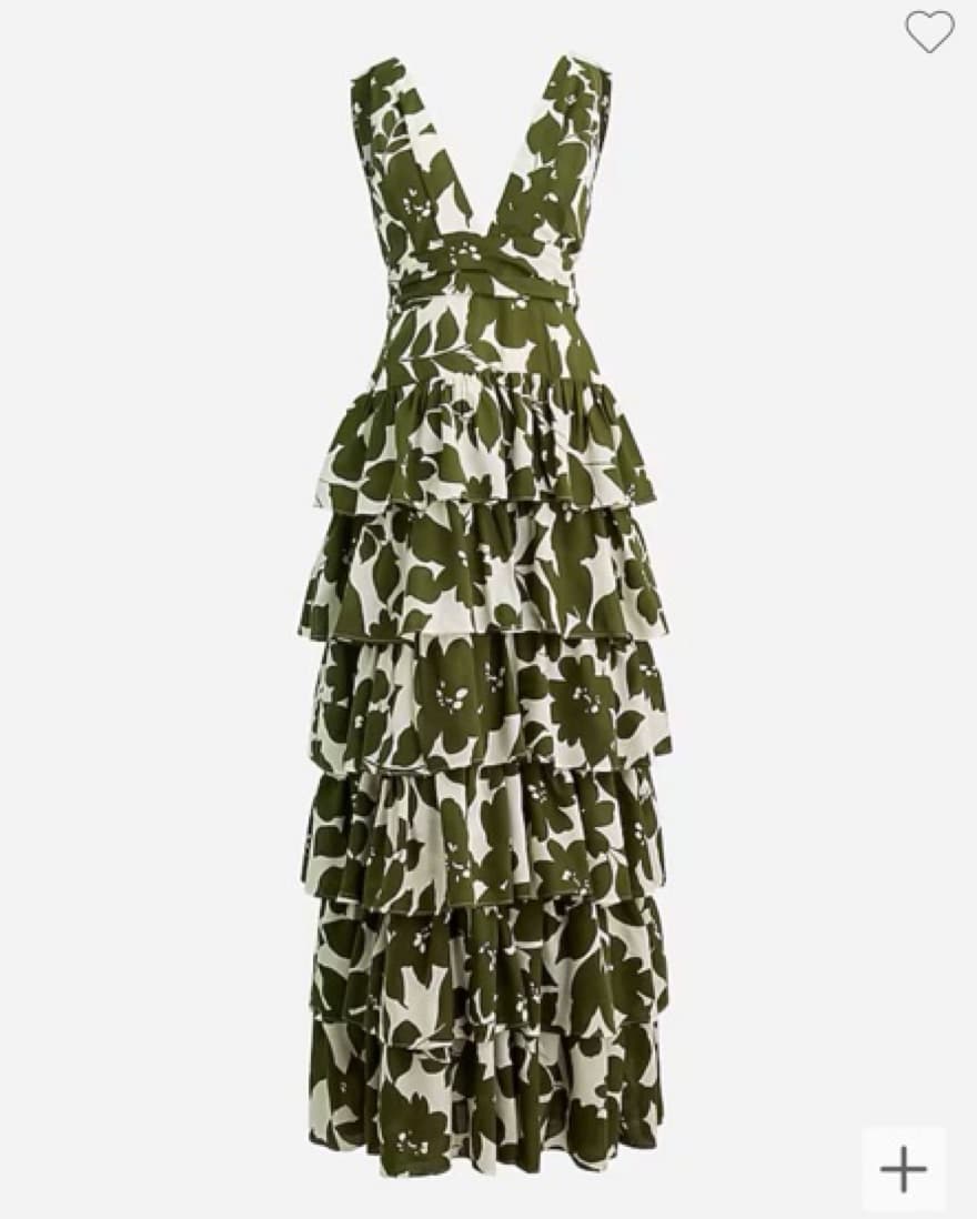 Jcrew Collection Floral Plunge Dress - Image 2