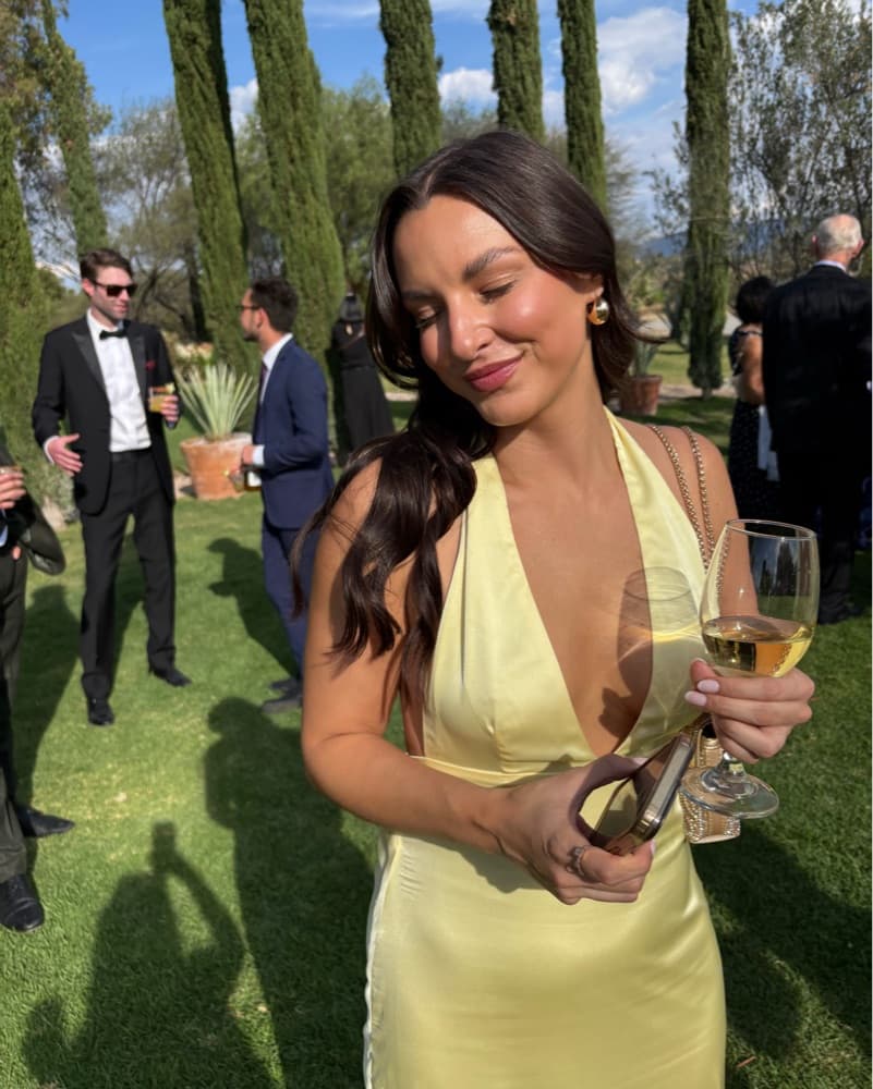 Elegant Yellow Halter Maxi Dress - Image 2