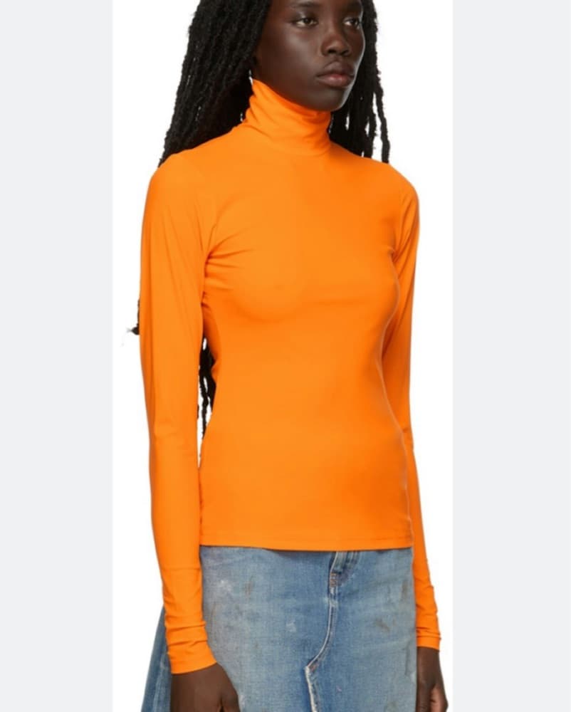 MM6 Maison Margiela Orange Turtleneck - Image 1