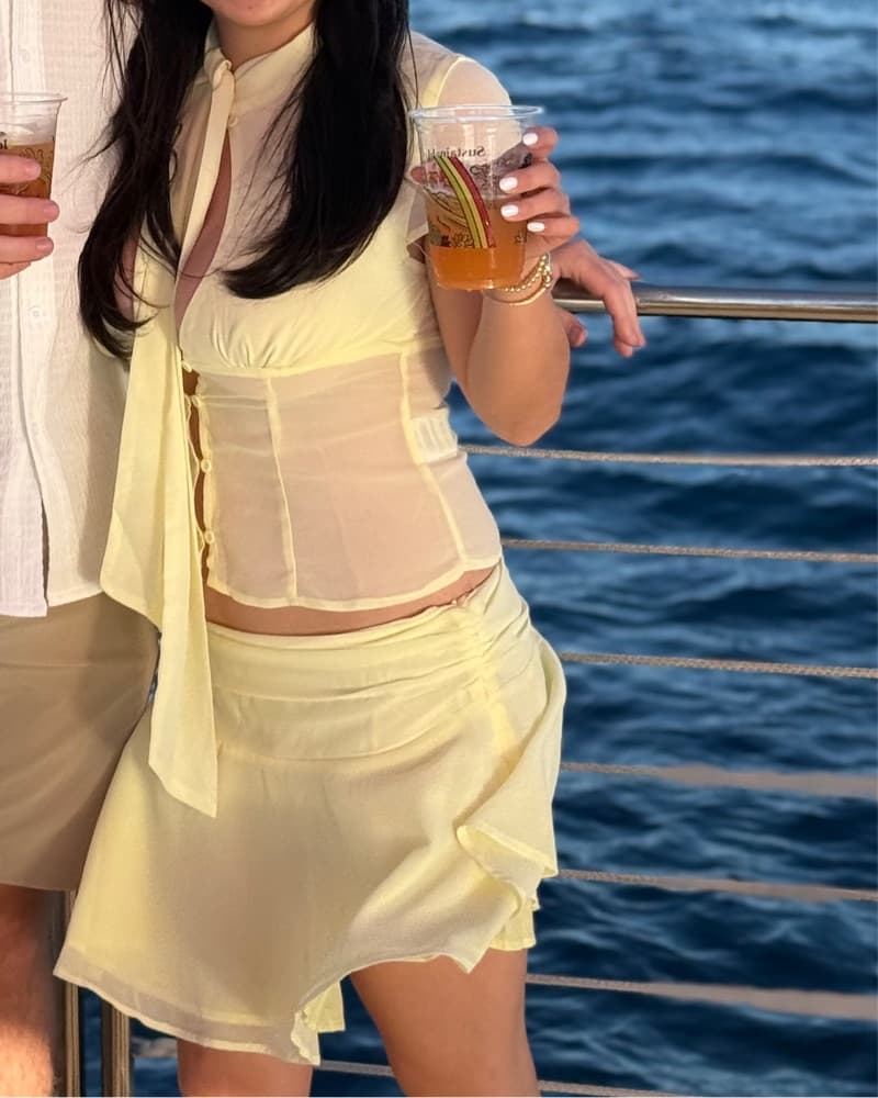 Peppermayo Yellow Top & Skirt Set - Image 5