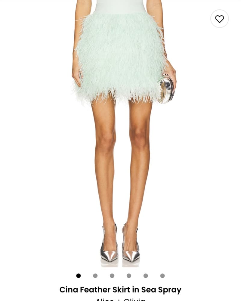 Alice And Olivia Cina Feather Skirt  - Image 1