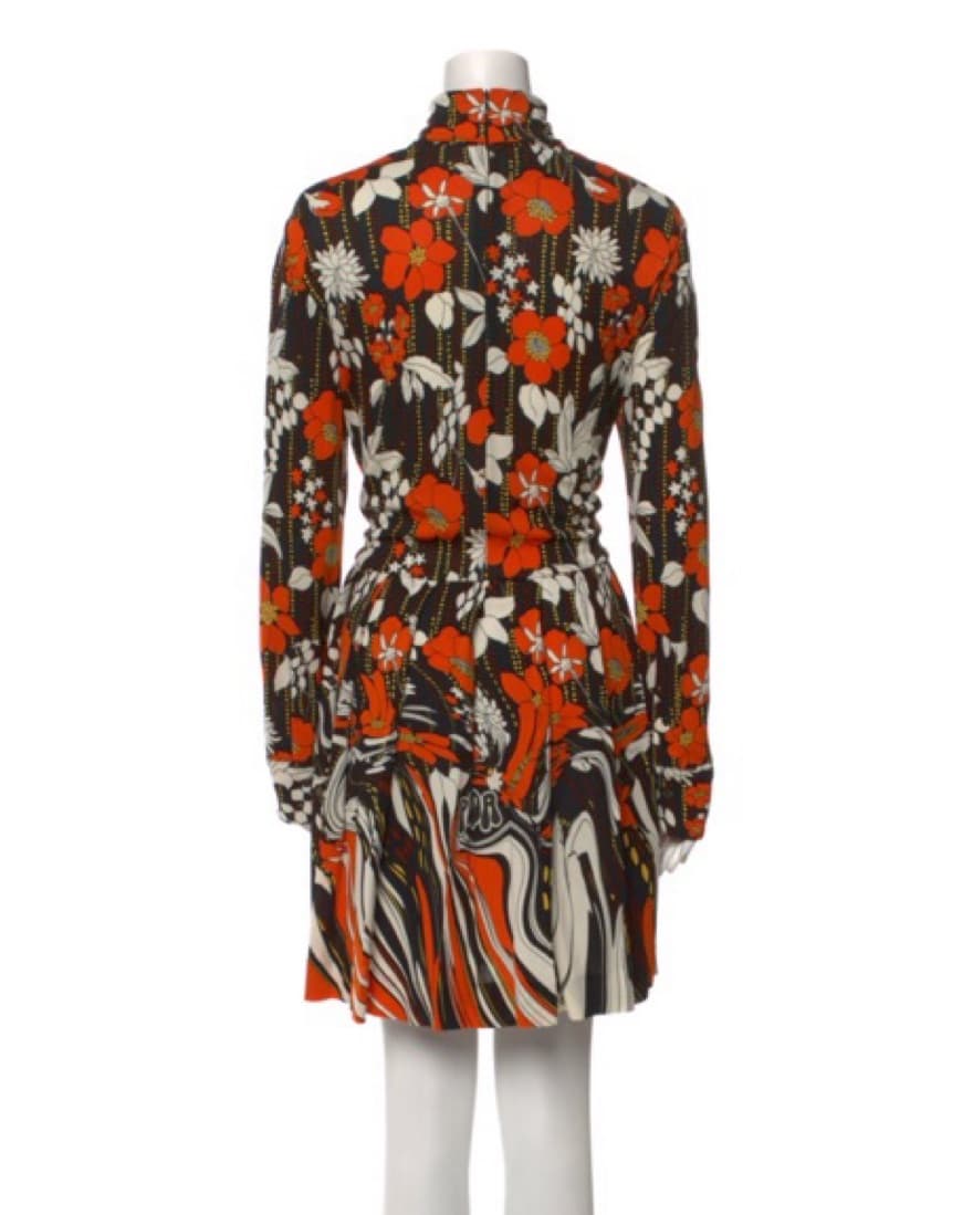 Prada 2019 Brown Floral Dress - Image 2