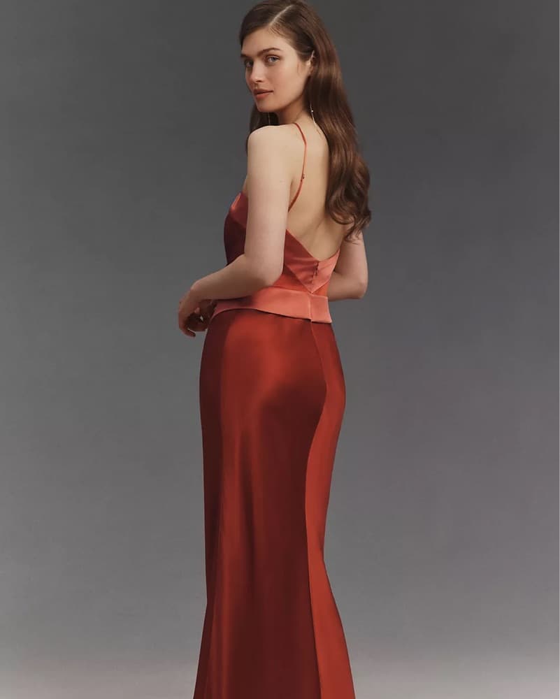 Reformation Jilliam Dress - Mango - Image 2