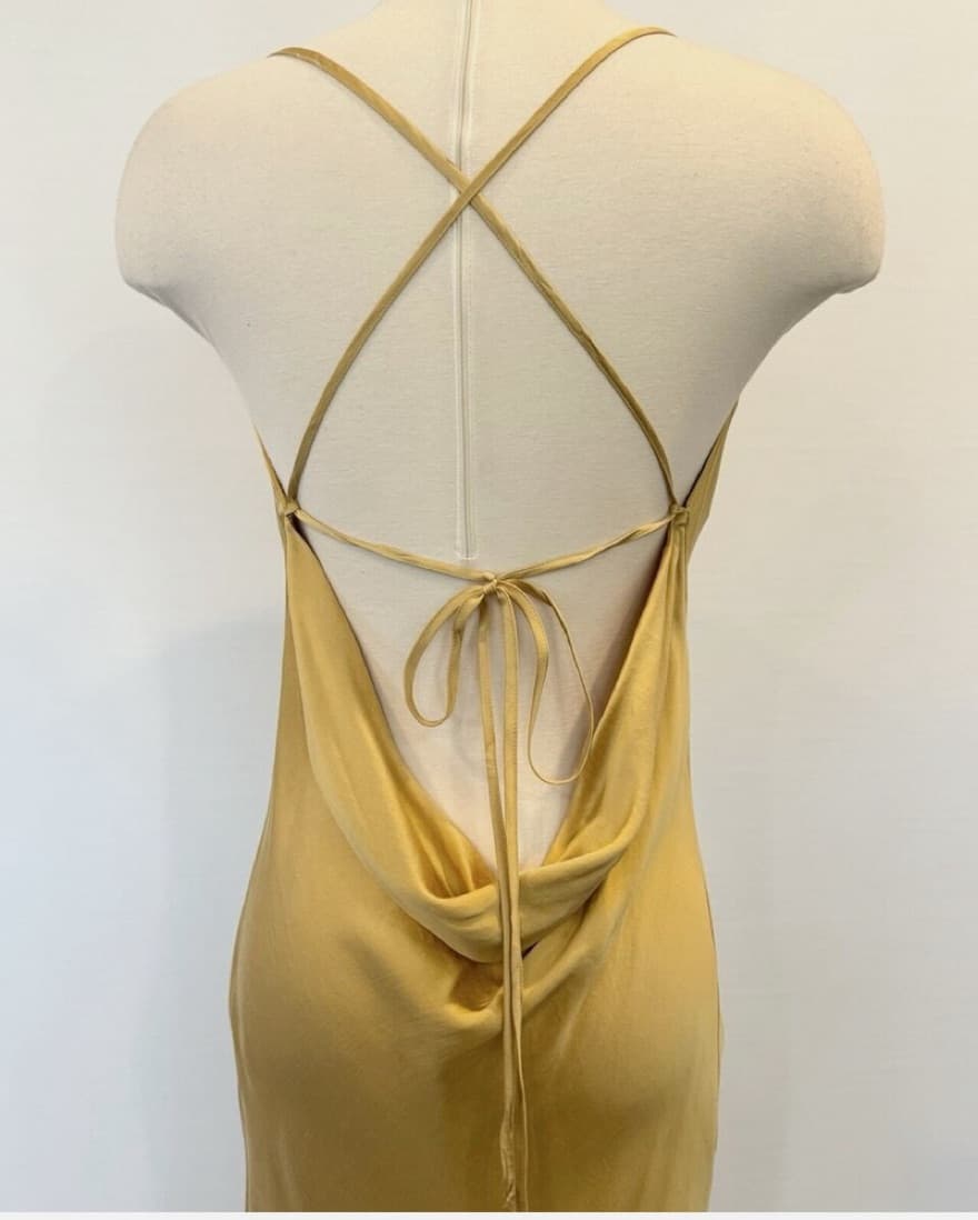 90s Victoria’s Secret Silk Yellow Slip - Image 3