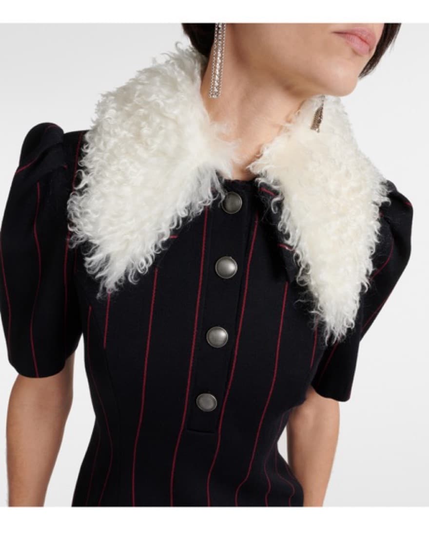 ALESSANDRA RICH Pinstripe Mini  - Image 3