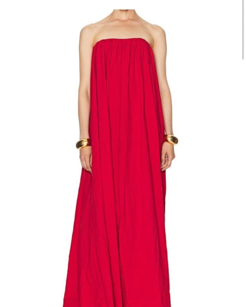 Helsa Crinkle Pleated Gown Size Small  - Image 3
