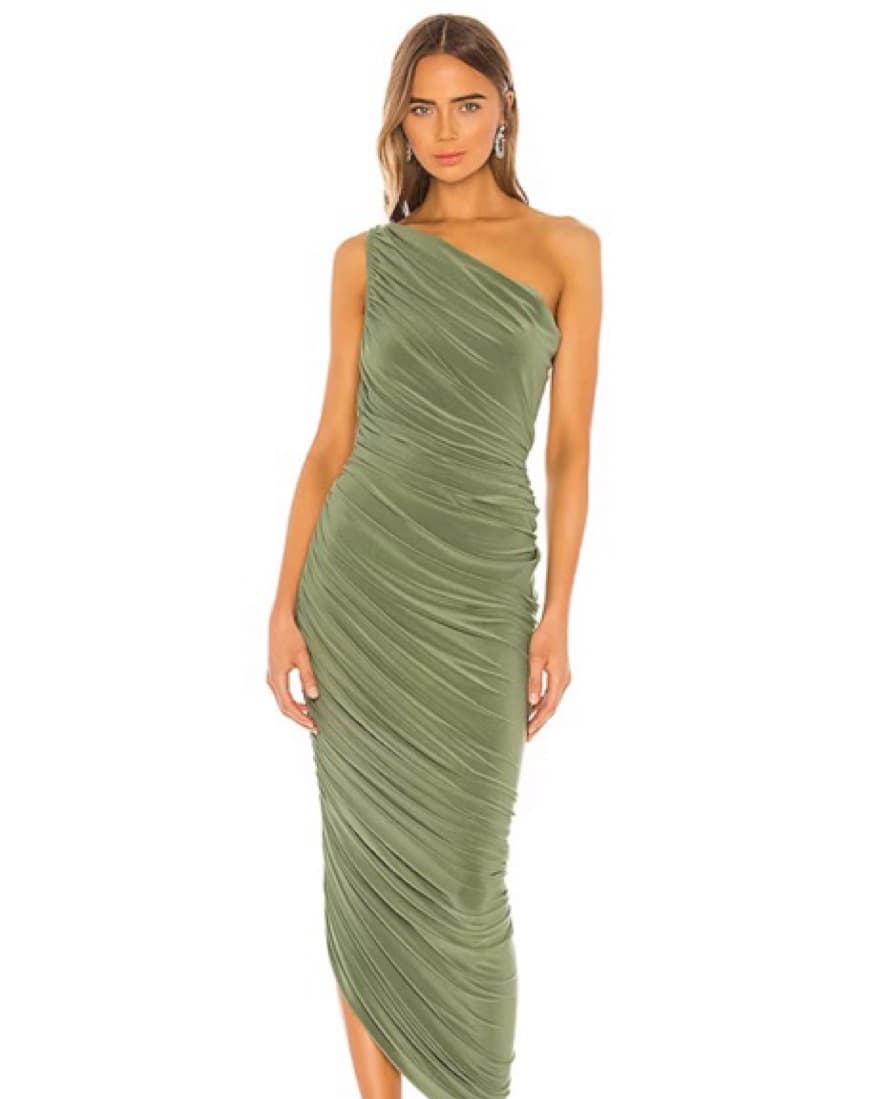 Norma Kamali Diana Ruched Dress - Image 1