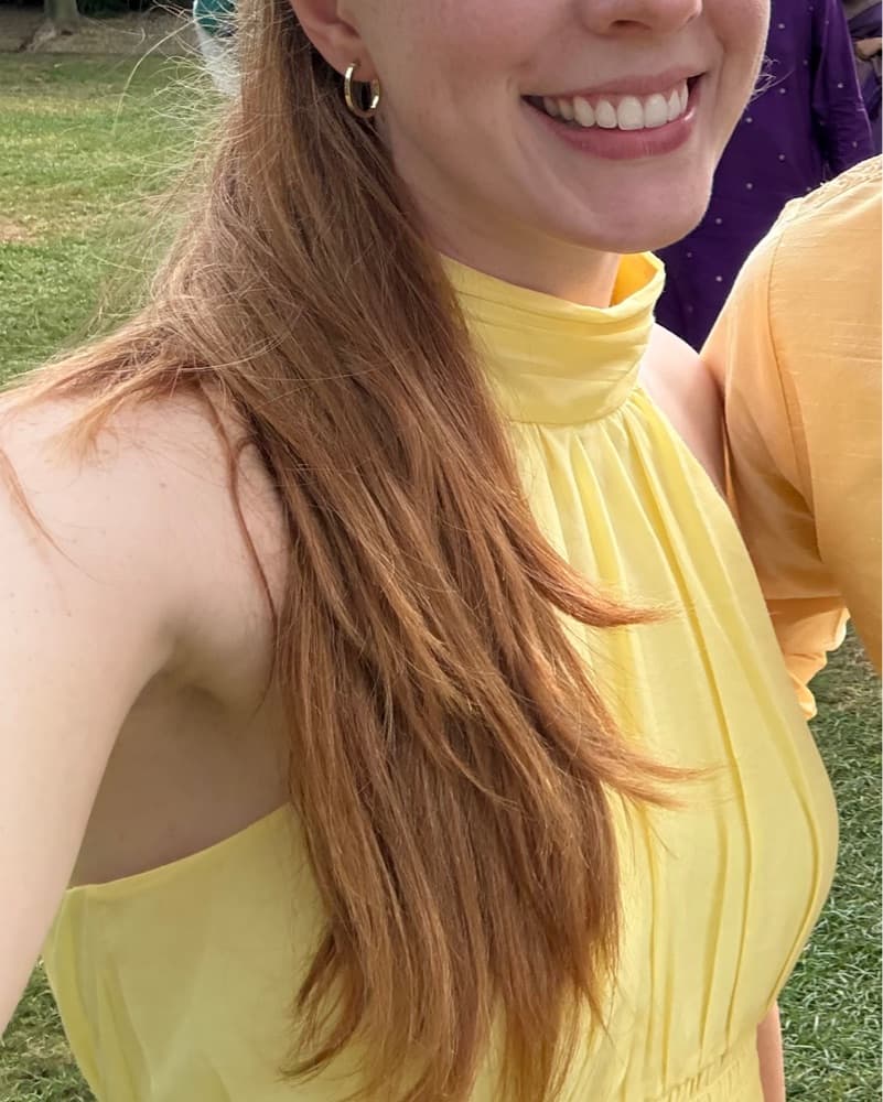 Cinq à Sept Yellow Smocked Halter Midi  - Image 2
