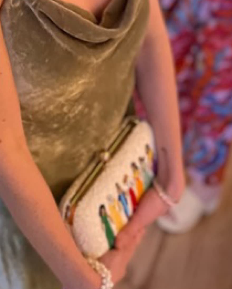 Beaded Clutch With Ladies - Image 2