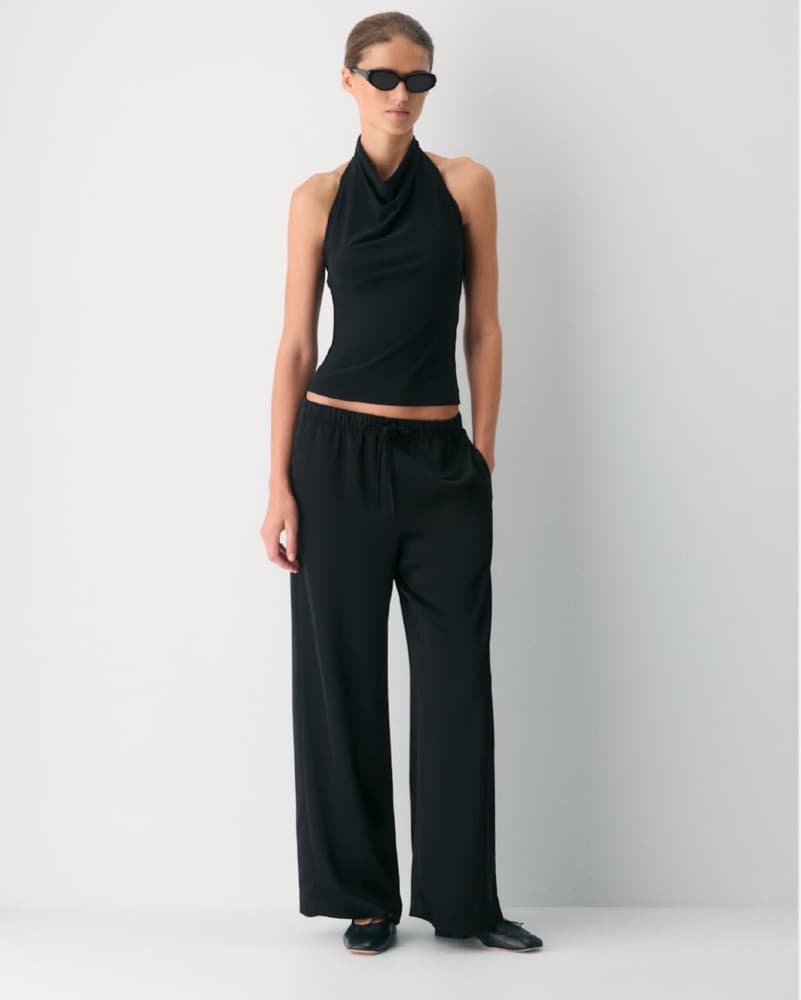 Black Halter Top - Image 2