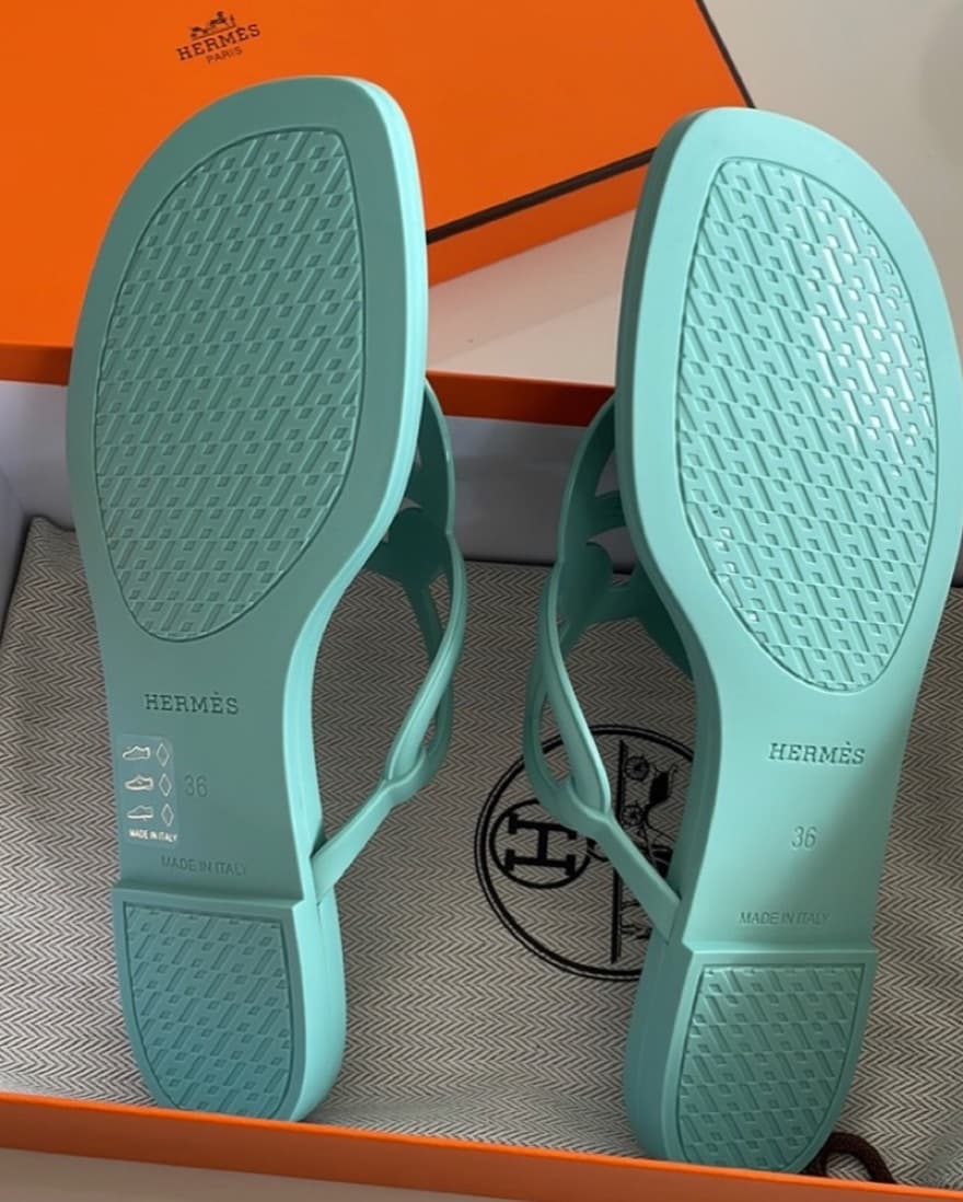 🔥New Hermés Egerie Rubber Sandals US 6 - Image 4