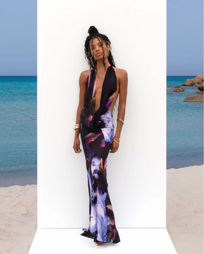 Rat And Boa Floral Viscose Dress  - Image 1