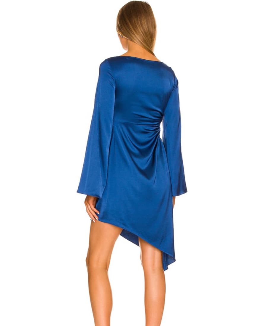 Blue Revolve Asymmetrical Midi Dress - Image 3