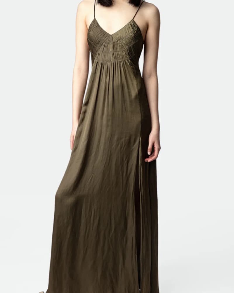 Zadig and Voltaire Green Maxi Dress - Image 1