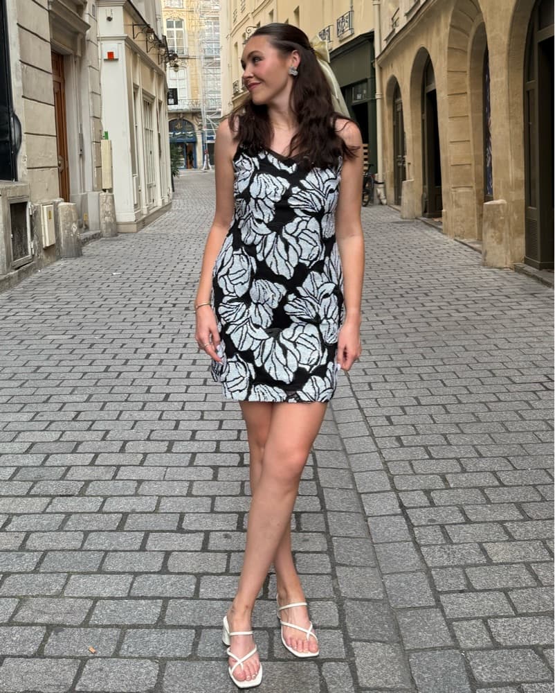 Sequin White House Black Market Dress - Image 1