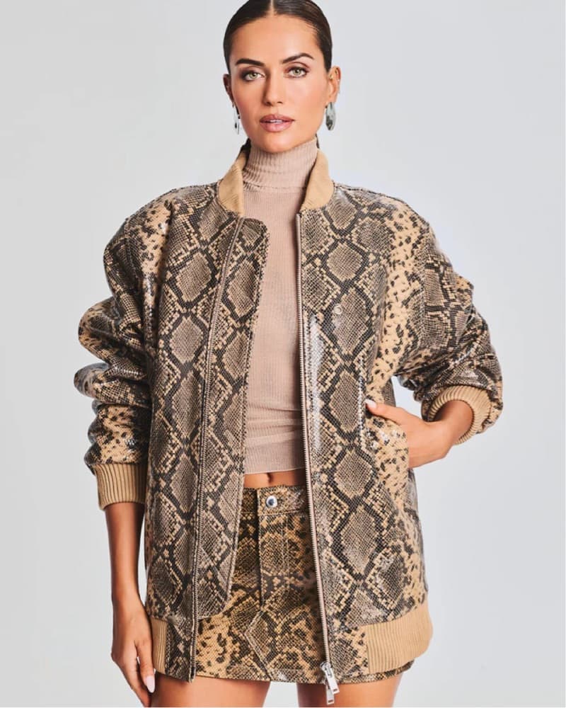 Retrofete - Snake Skin Bomber Jacket  - Image 2