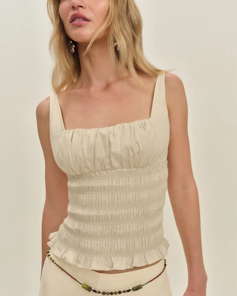Elegant Ruched Tank Top - Image 1