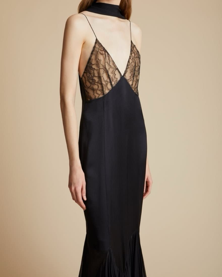 Khaite Candita Silk Lace Dress - Image 4