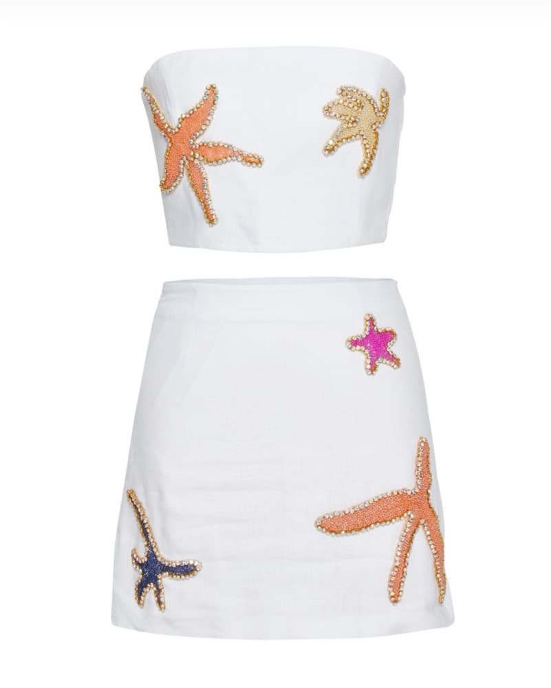 By Felizia Embellished linen Set  - Image 1