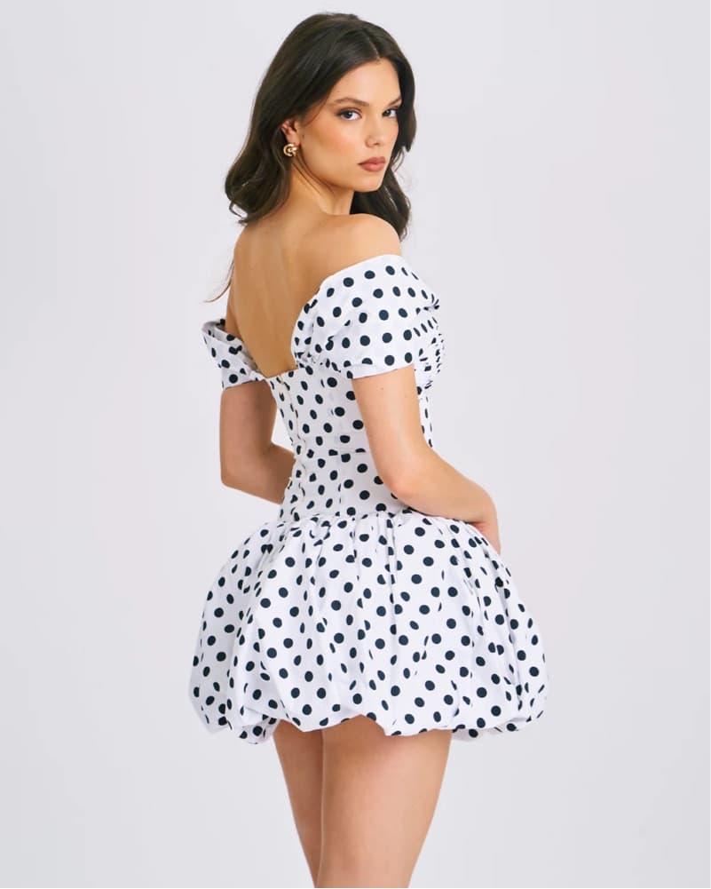 Miss Circle Umika Polka Dots Bubble Hem - Image 2