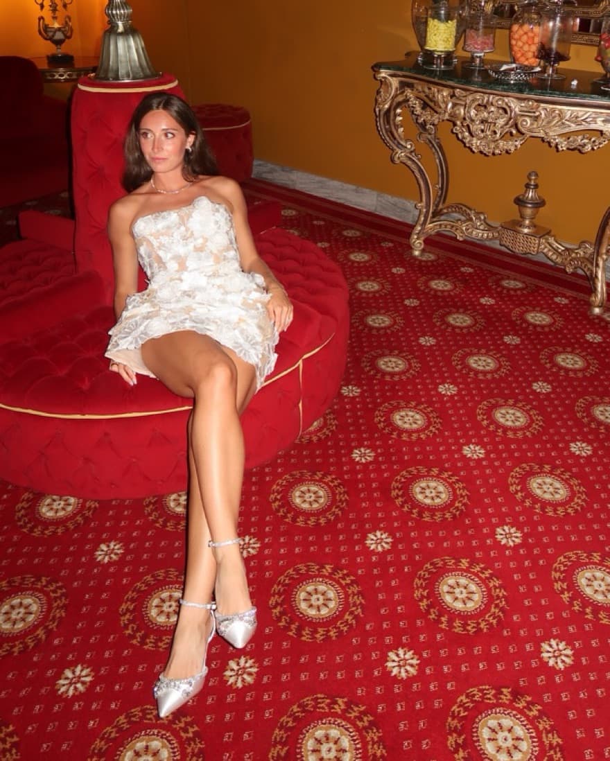 Enchanting White Floral Lace Dress - Image 4