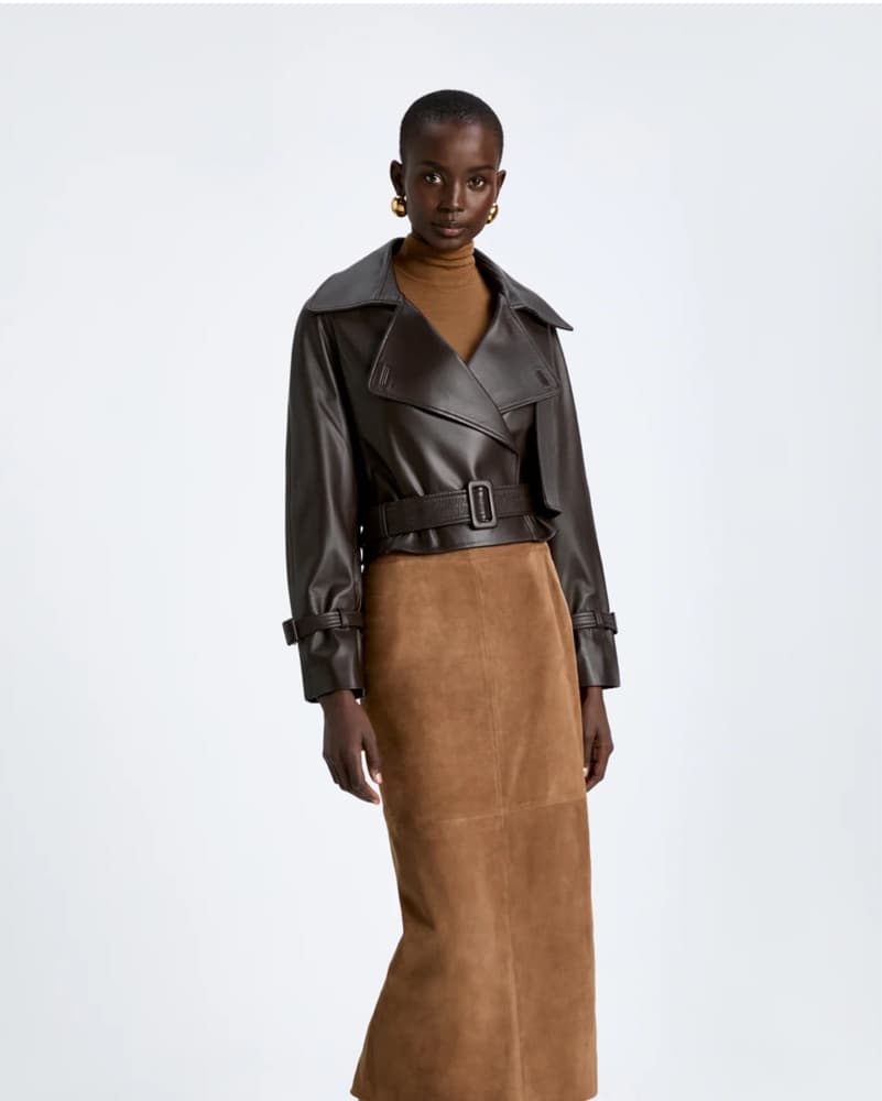 Brown Leather Jacket  - Image 4