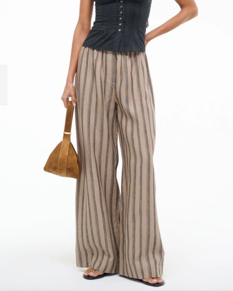Staud Bonfire Linen Pant - Image 1