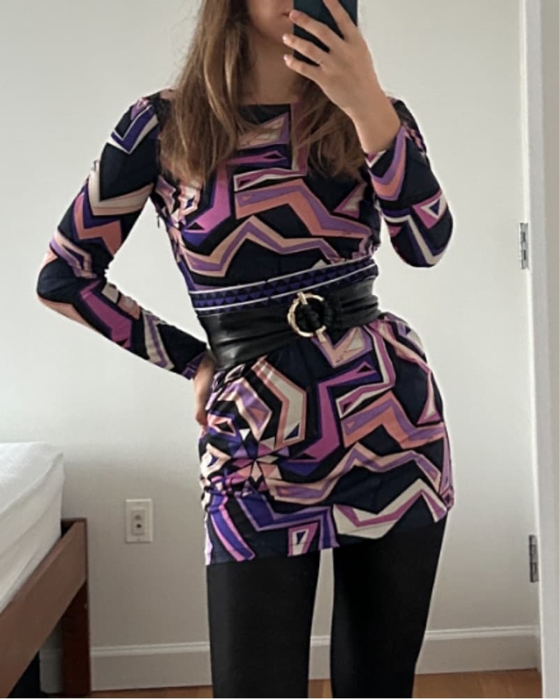 Vintage Pucci Purple Mini Dress - Image 1