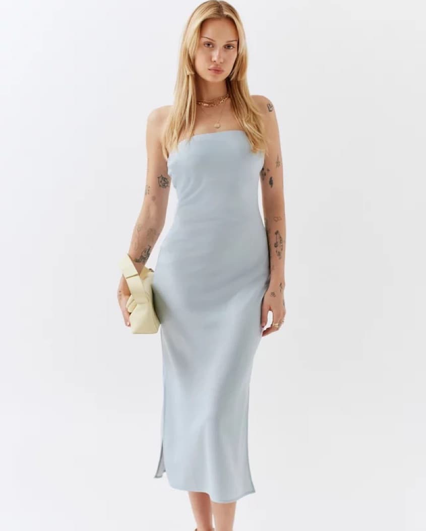 Urban Outfitters Satin Midi Dress - Image 1