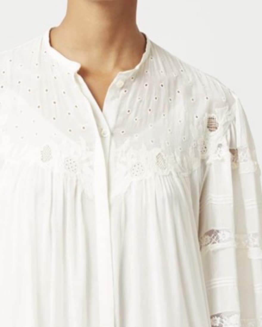 Isabel Marant Silk and Lace Mini Dress  - Image 4