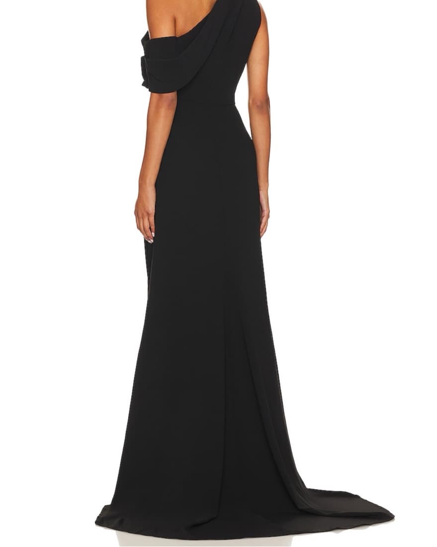 Black Off The Shoulder Gown - Image 3