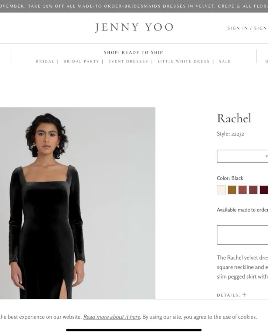 Bridesmaid Or Wedding Guest Black Dress - Image 1