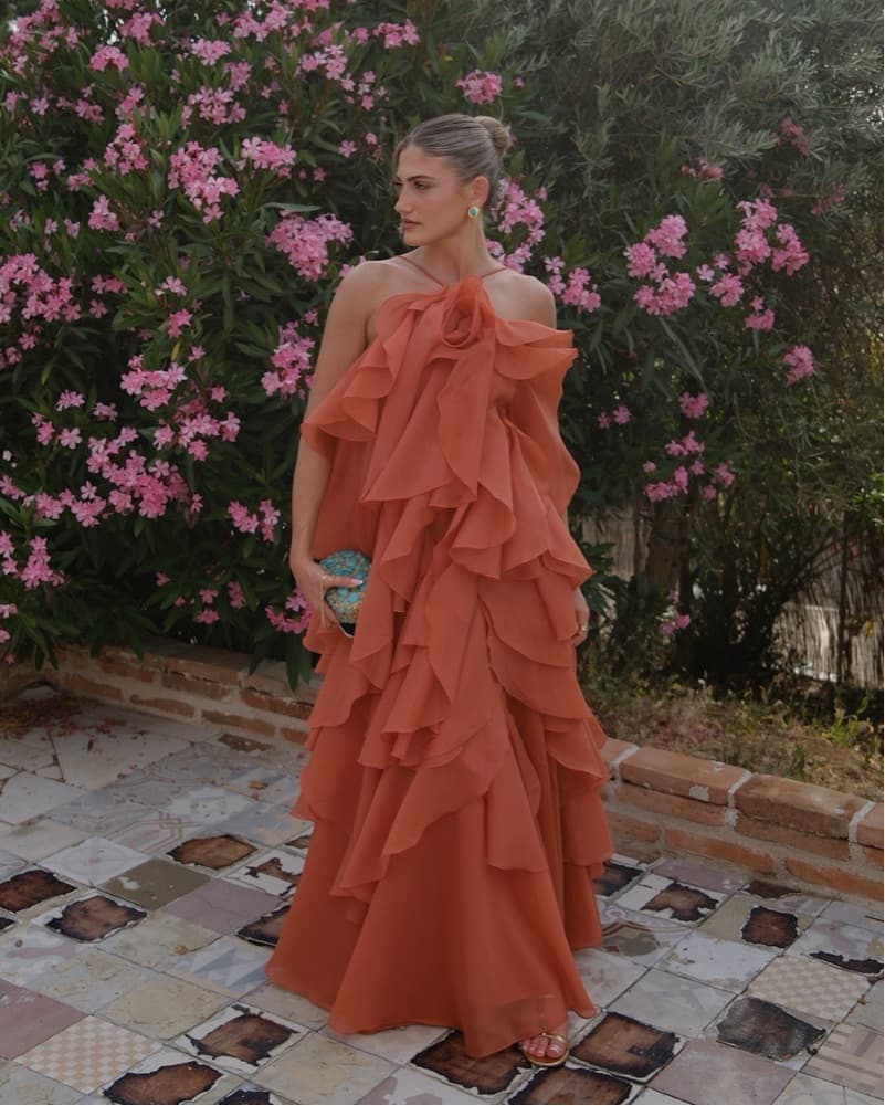 Aje PANDOREA LAYERED MAXI DRESS - Image 1