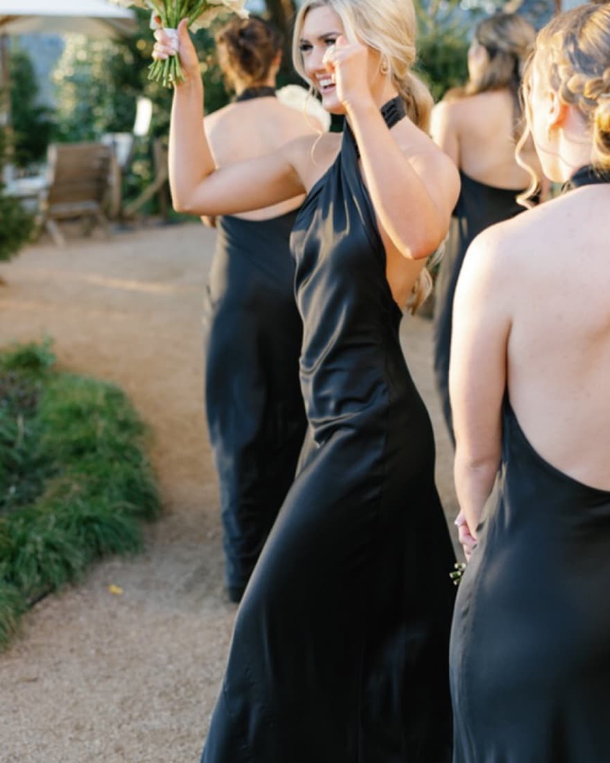 SMYM Black Halter Gown - Image 6