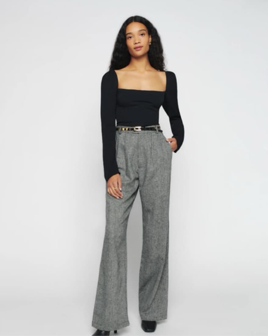 Reformation Black Demi Top - Image 2