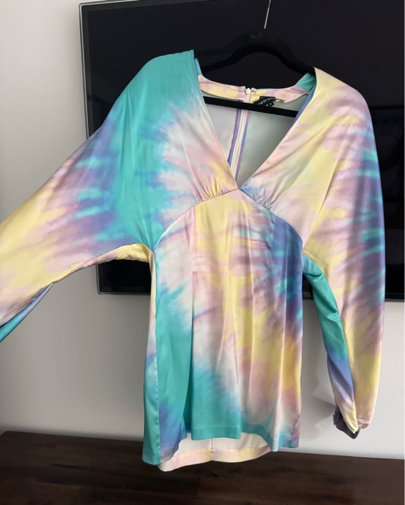Retrofete Tie Dye Mini Dress  - Image 5