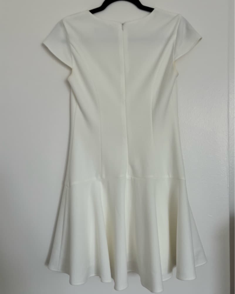 White Flare-Hem Mini Dress Reformation - Image 3