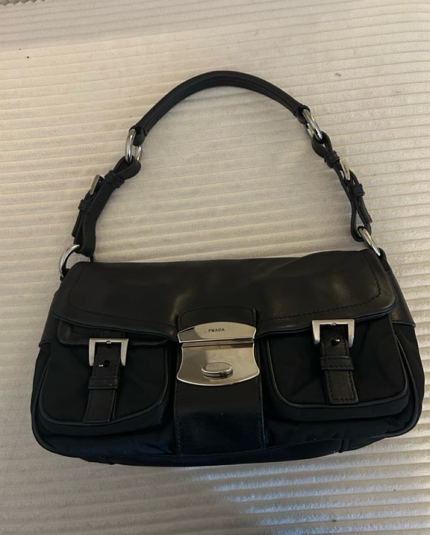 Prada Nylon Hobo Bag - Image 1