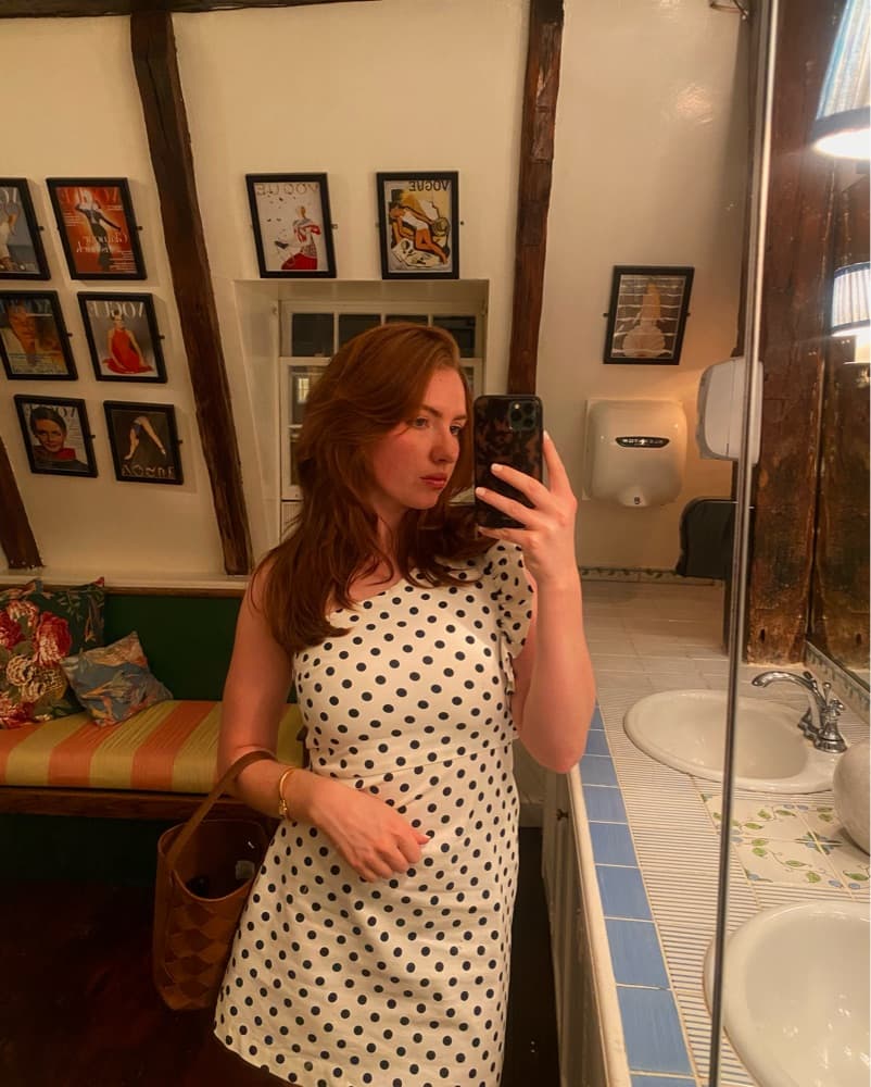  Polka Dot Mini Dress - Image 1