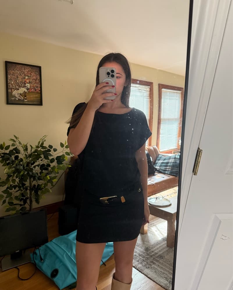 Black Mini Dress - Image 4