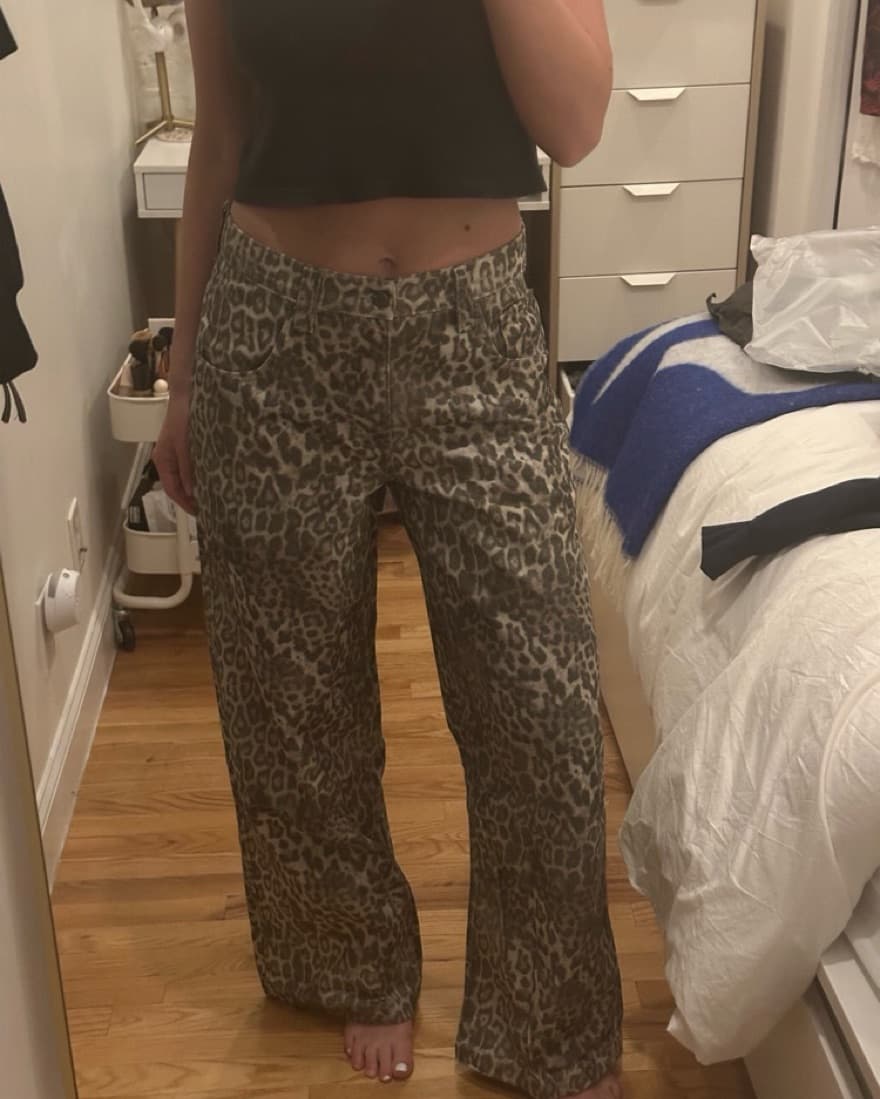 Leopard Print Jeans - Image 2