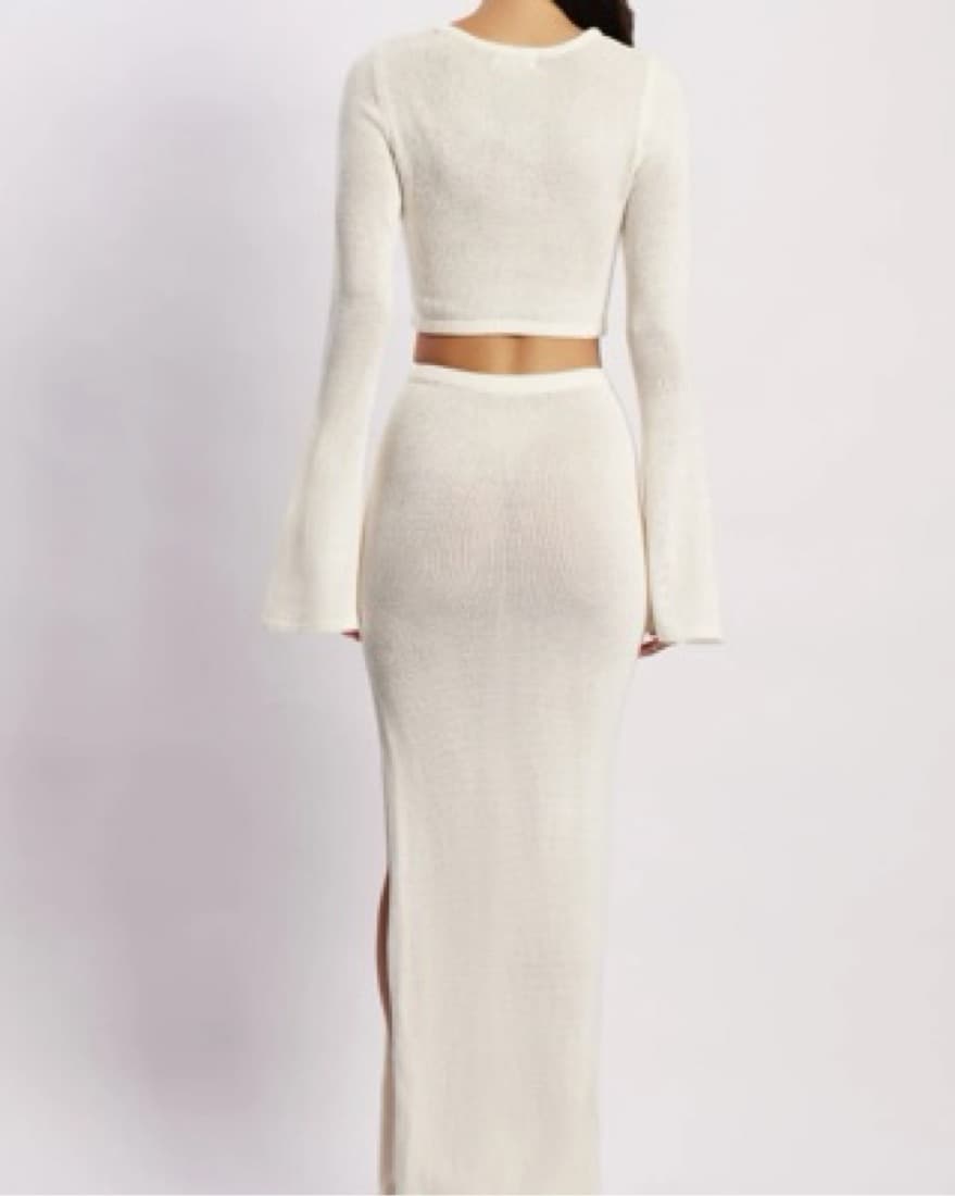 Meshki Dress In Cream - Image 2