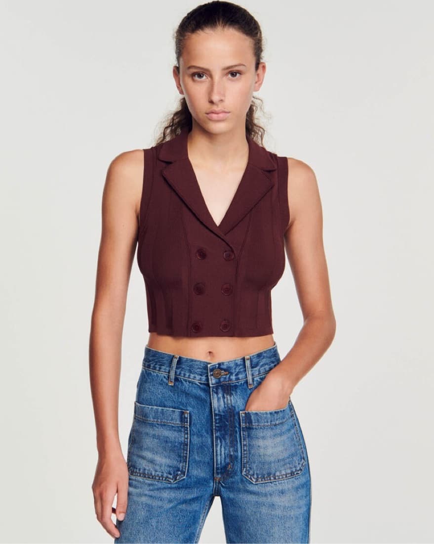 Sandro Knit Set (Vest And Skirt) - Image 3