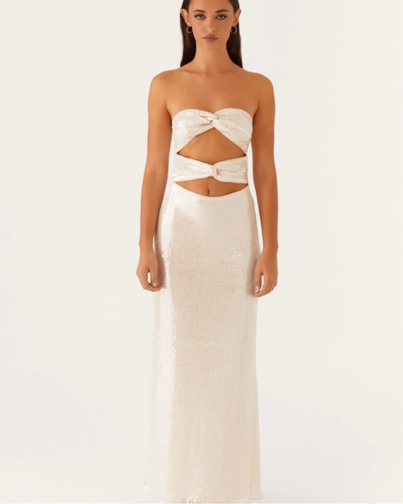 Sequined Cutout Maxi Dress - Image 1