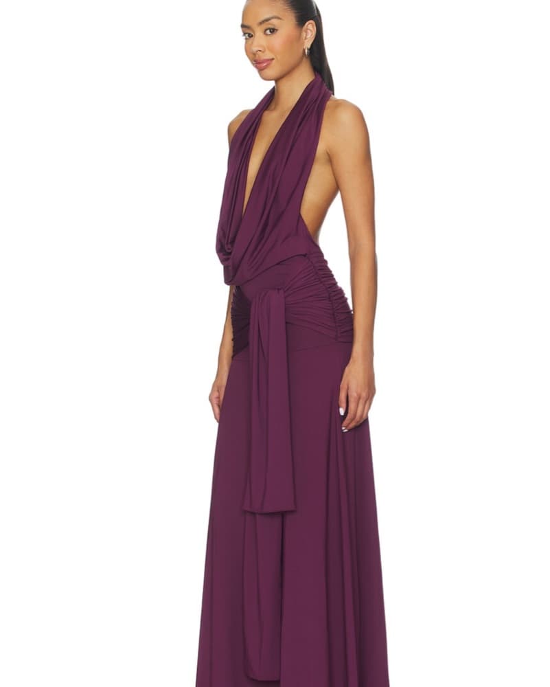 arwen maxi dress in plum - Image 2