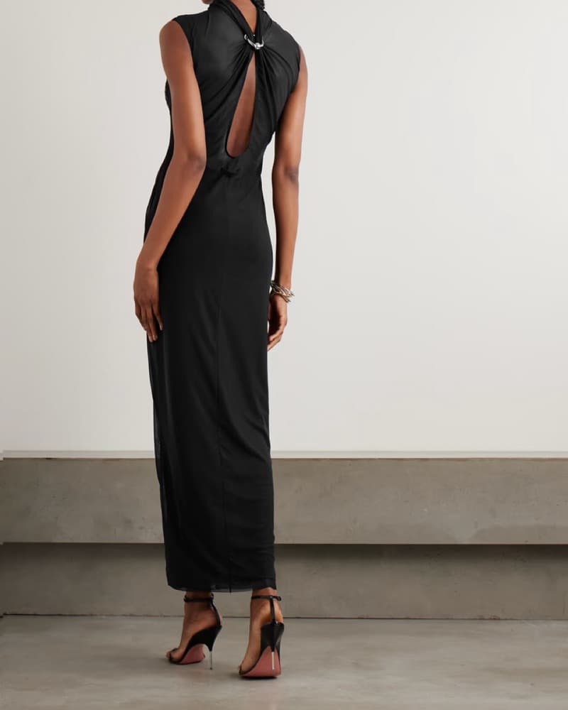 JPG black Mesh Dress Sequin - Image 2