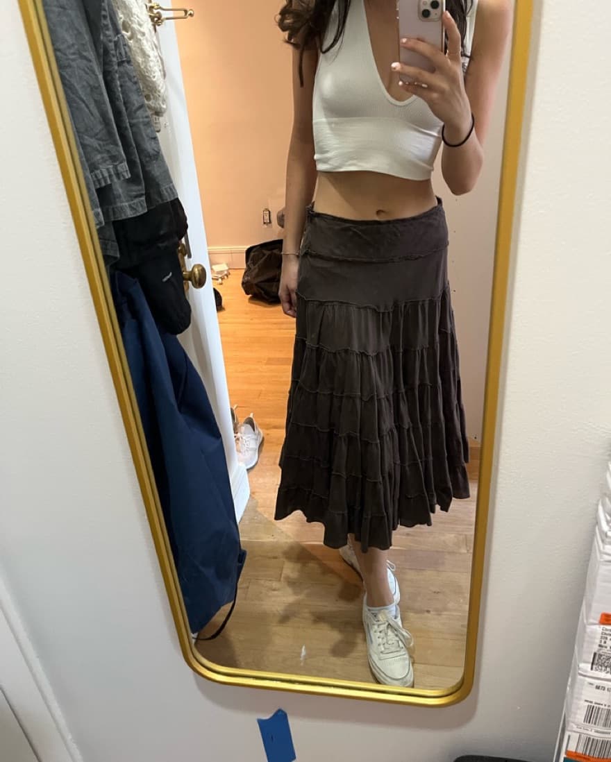 Brown Maxi Skirt - Image 1