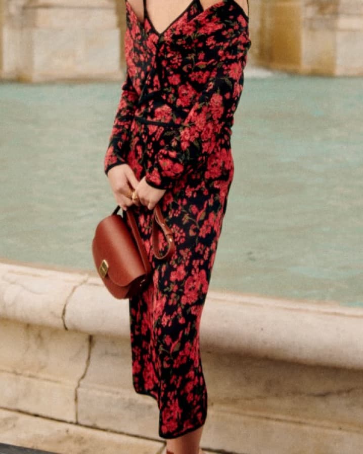 Sezane Leona Knitted Midi Skirt - Image 2