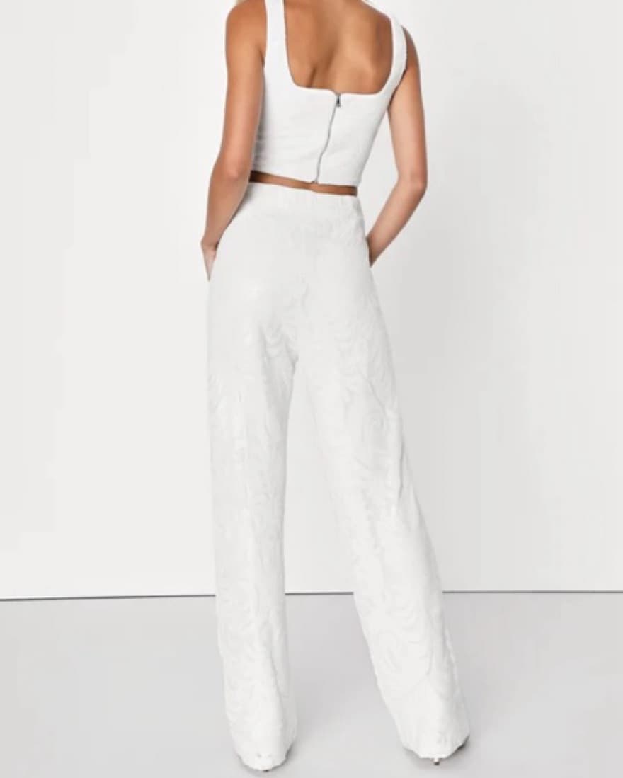 Brilliant Essence Ivory Sequin Lulus  - Image 2