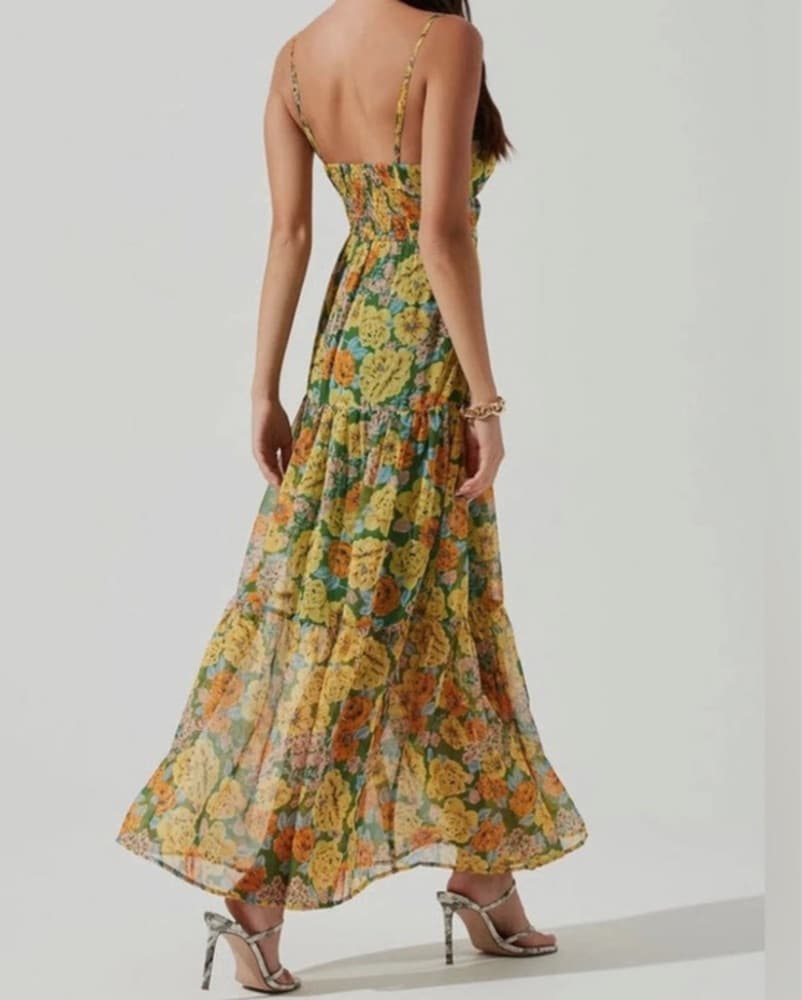 Multi Color Maxi Wedding guest Dress - Image 2